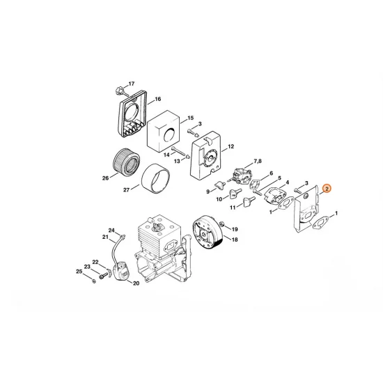 STIHL  Osłona blaszana 4203 122 1600